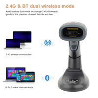 Luckydoor K-625BT Pemindai Nirkabel CMOS Hands-free Pemindai Barcode 2D Modul Android dengan Pengisi Daya