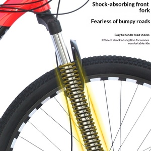 Vélo de montagne pour hommes, femmes, adolescents, collégiens, vitesses variables, absorption des chocs, cadre en alliage d'aluminium, double frein à disque - Product Image 4
