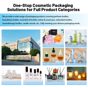 Sang trọng rõ ràng 30ml 50ml chai nước hoa thủy tinh biểu tượng tùy chỉnh bơm lại Frosted trang điểm chăm sóc da hộp đóng gói - Product Image 6
