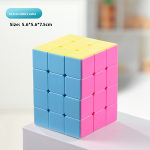 Cubo de Velocidad Cuboid 3x3x4 Macaron sin Adhesivos, Rompecabezas Profesional de Lógica para Entrenamiento STEM, Juguete OEM - Product Image 2
