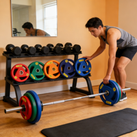 Disques de poids colorés pour la musculation – Accessoires d'équipement de fitness pour l'entraînement en force