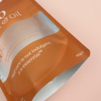 Pochettes transparentes personnalisées avec coins ronds et fenêtre Sacs en plastique au design de luxe simple pour soins personnels