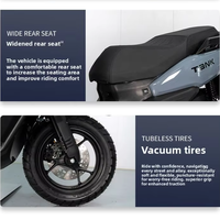 Scooter à essence 150cc à moteur sans balais CDI automatique haute performance pour trajets quotidiens, avec freins à disque et pneus de 12 pouces