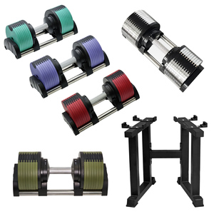 <span class=keywords><strong>Manubri</strong></span> Regolabili Commerciali di Ultima Generazione 2026, 50KG, Incrementi di 2KG, Sgancio Rapido - Product Image 1