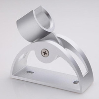 Support de Douche Moderne Minimaliste en Aluminium Spatial, Ventouse Réglable Sans Perçage, Rotation à 360°, Surface Anodisée, Sortie d'Eau Hybride