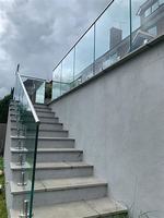 Rampe en verre sans cadre DETECH, embouts en acier inoxydable 12 mm 2205, réglables, résistants à la rouille, pour clôture de piscine, balcon, escalier