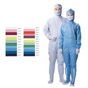 CANMAX Antistatic Polyester ESD clothes for cleanroom Food Factory Uniform Coverall washable Work Clothes for Unisex