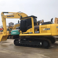 Excavadora de orugas Komatsu usada más vendida, súper condición de trabajo, motor central, bomba de Motor, caja de cambios PLC