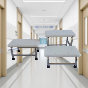 Jingkang Stainless Steel Footstool Double Layer Step Stool For Hospital Gynecology Examination And Elderly Bathing - Product Image 1