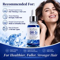 Serum Rambut & Kulit Kepala Private Label Perawatan Kulit Kepala, Menutrisi, Memperkuat Akar Rambut GHK-Cu Copper Peptide 2400mg, 4% Peptida Tembaga