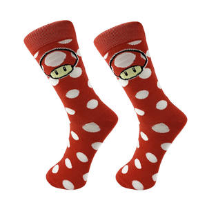 Personnalisé Drôle Mario Champignon Hommes <span class=keywords><strong>Chaussettes</strong></span> En Coton <span class=keywords><strong>Pas</strong></span> <span class=keywords><strong>Cher</strong></span> Équipage Charte Robe Casual <span class=keywords><strong>Fantaisie</strong></span> <span class=keywords><strong>Chaussettes</strong></span> Pour Hommes - Product Image 6