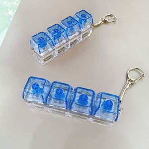 Porte-clés en forme de clavier, porte-clés personnalisé avec capuchon de touche, porte-clés anti-stress à presser, bouton de clavier mécanique - Product Image 6