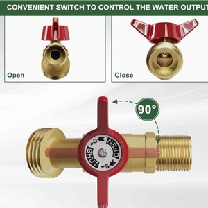 Tuyau de raccordement pour réservoir d'eau à double sortie, vanne d'eau IBC 275-330 gallons, raccords pour conteneur IBC, connecteur de jardin pour eau de pluie IBC - Product Image 5
