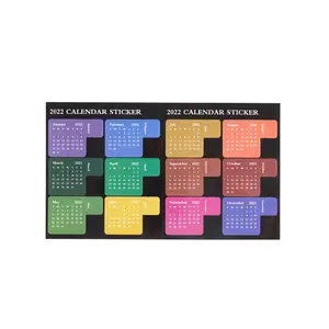 2022 Calendar Stickers Monthly Planner Adhesive Divider Tabs Index for Journal Notebook Agenda