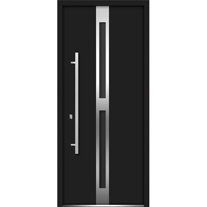 Moderna <span class=keywords><strong>porta</strong></span> in acciaio inox con ingresso principale <span class=keywords><strong>porta</strong></span> di sicurezza <span class=keywords><strong>porta</strong></span> in acciaio con sidelite destra specchio di poppa - Product Image 3