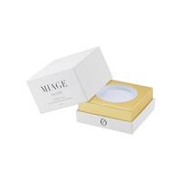 Boîte en carton écologique personnalisée, emballage de luxe en papier doré pour cosmétiques, soins de la peau, crème pour le visage, flacon, pot, plateau EVA, gaufrage