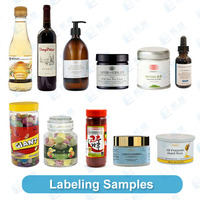 Machine automatique d'étiquetage de flacon compte-gouttes d'huile essentielle cosmétique Machine d'étiquetage de flacon rond de crème pour les yeux d'ampoule de sérum