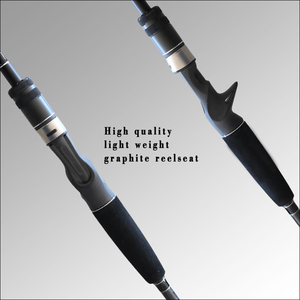 Canne à pêche à lancer de haute qualité OEM, 2 sections, avec anneaux <span class=keywords><strong>Fuji</strong></span>, en carbone, pour leurres, poignée en liège, action moyenne, 200g, pour la truite en rivière - Product Image 4