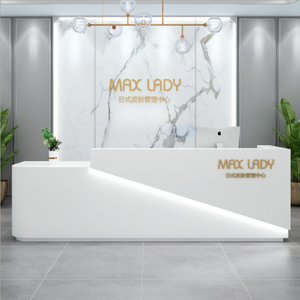 Bancone Reception Moderno di Lusso Personalizzabile, Ecologico e Durevole, Regolabile per Hotel, Saloni di Bellezza, <span class=keywords><strong>Bar</strong></span> e Casse - Product Image 1