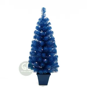 Very popular cheap little christmas tree, blue christmas tree, christmas tree pots