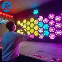 Jeu de laser mobile activé par LED JC pour salle d'activités, jeu de laser d'activation