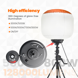 Không thấm nước 500W 800W 1400W di động bóng đèn năng lượng mặt trời di động ánh sáng tháp Máy phát điện dẫn làm việc ánh sáng - Product Image 3