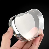 Small Bridge Wholesale Cœur en cristal transparent vierge personnalisable avec photo 3D pour gravure, souvenirs et cadeaux