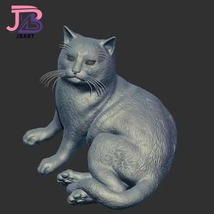 รูปปั้นแมวส้มน่ารักทำจากแก้วพลาสติกเสริมความแข็งแรงสไตล์การ์ตูนสำหรับสัตว์เลี้ยงนำโชค - Product Image 5