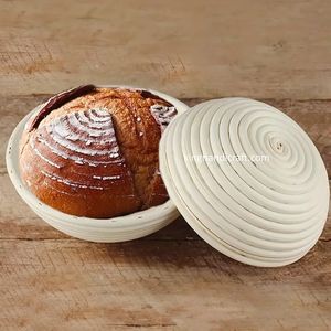 Panier ovale en rotin pour la levée du pain au levain, fait main, naturel, compatible lave-vaisselle - Product Image 5