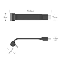 OEM 180 Degrés USBC Mâle à USBC Mâle FPC Câble Transfert de Données Vente Chaude 4K Charge Rapide PVC Veste Tresse pour Caméras Vidéo 02