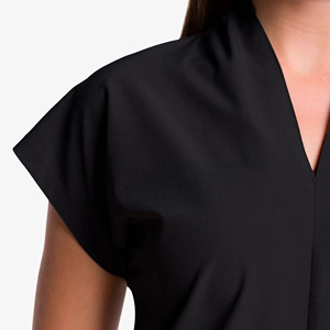 Ensemble de pantalon de jogging et haut à col en V personnalisé Bestex, unisexe, slim, professionnel, uniformes médicaux d'hôpital avec logo pour les médecins, les infirmières et les patients - Product Image 3