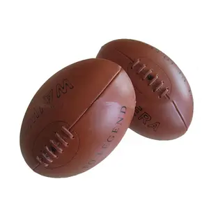 official size and weight match quality vintage leather Australia rules football/Aussie football/AFL football size 5 4 3 2 1