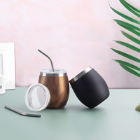 Modern Mate Cup And Bombilla Set 8oz tasse à thé en acier inoxydable, tasse à thé en forme de Mate, tasse à gourde en forme de termo