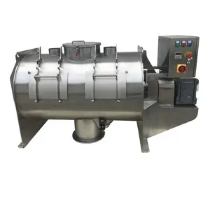 Starch powder plough agitation mixing machine/food powder plow mixer with liquid spraying