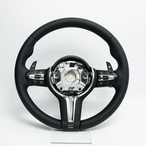 Pour BMW Série 357 X1 X5 X6 X3 M3 M6 E70 E90, ensemble de volant modifié avec garniture en cuir véritable et fibre de carbone - Product Image 1