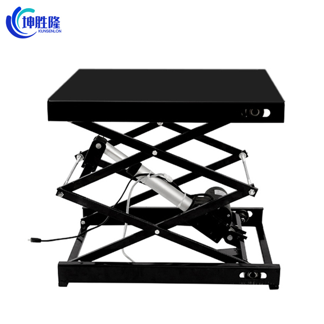 KUNSHENGLONG New 500x400mm Dual Motor Double-layer Electric Lifting Platform Fixed Scissor Lift Small Electric Up/Down Lift