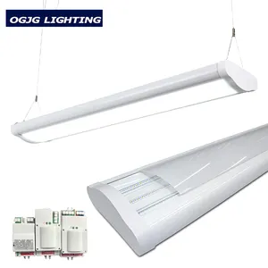 3000K-6500K Gedung Perkantoran Komersial Suspanded Linear Lampu Showroom Dimmable Led Pendant Light