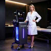 Appareil de beauté multifonctionnel noir sur pied, équipement de qualité professionnelle pour le raffermissement corporel, idéal pour les centres de spa, vente en gros