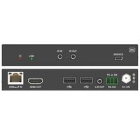 Extenseur USB-C 18 Gbps sur HDBaseT 3.0, audio bidirectionnel IR/RS-232, USB 2.0, portée 328 pieds/100 m, 24 V POC, réduction de résolution 4K 1080p