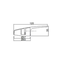 X20836 Finition chromée Zinc Matériau de la poignée du robinet