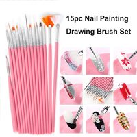 Ensemble de pinceaux pour la peinture et l'art des ongles, kit d'outils, gel UV pour le dessin et la doublure, mandala
