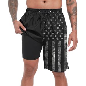 Trajes de baño personalizados para hombre, shorts de compresión de 9 pulgadas de secado rápido con bolsillos para playa y piscina - Product Image 1