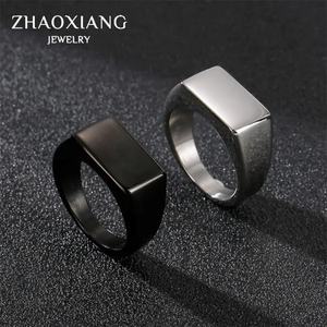 แหวนเรียบง่ายสำหรับผู้ชายจากโรงงานผลิตเครื่องประดับ  วัสดุสแตนเลส ชุบทอง/ดำ/เงิน  เครื่องประดับแฟชั่น ของขวัญ ไทเทเนียม - Product Image 5