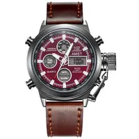 Watches Luxury Brand Men Quartz Watches Genuine Leather Waterproof Casual Wrist Watches For Man Sport Relojes Outdoor Clock AM3003
