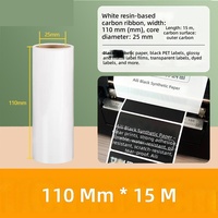 Label Kertas Sintetis PP Hitam Pita Karbon Emas Matte Putih 100 80 70 65 60 50 40 30 Printer Transfer Termal Dari Hebei
