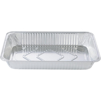 Grand récipient alimentaire jetable en aluminium de 4700 ml, qualité alimentaire, pour cuisson et rôtissage, idéal pour la restauration et les restaurants