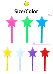 Nicro - Vara de Neon para festas, suporte de bandeira de neon para brincadeiras, bastão decorativo em forma de estrela, com varinha brilhante para presente e concerto, atacado de cores - Product Image 4