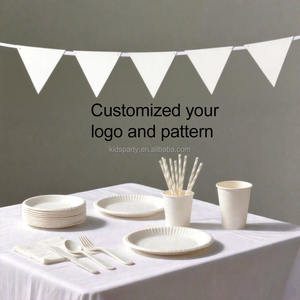 personnalisé fête d'anniversaire décoration motif fête vaisselle jetable assiettes et tasses en papier ensemble - Product Image 3