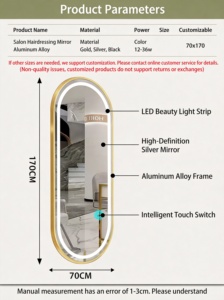 วงจรรวมทันตกรรมกระจกห้องน้ำที่มีไฟ Led และตู้ - Product Image 3