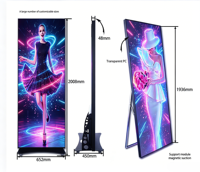 Mur vidéo LED intérieur P1.86, protection IP33, résolution Full HD 1920x1080, lecteur multimédia d'affichage numérique avec prise en charge de l'animation